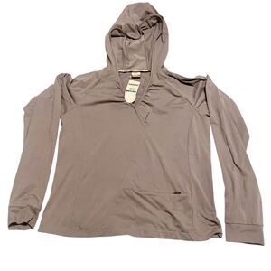 NWT Merrell Spree Womens XL Purple Hooded Pullover Long Sleeve Active Top